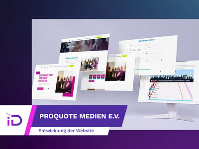 ProQuote Medien e.V.: Neuentwicklung der Website - Webseitengestaltung
