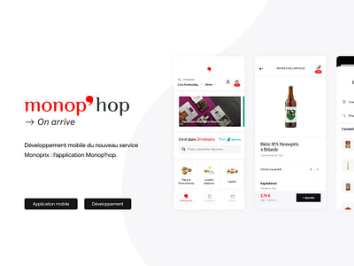 Monop'hop — Développement application mobile - Application mobile