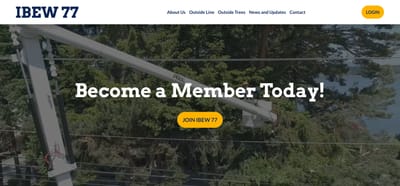 IBEW 77 Squarespace Migration - Creación de Sitios Web