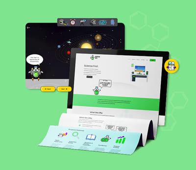 SuperSci – Interactive EdTech Learning Platform - Webanwendung