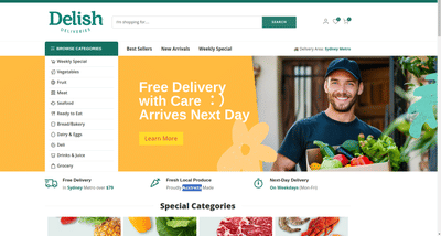 Delish Deliveries - Web Application