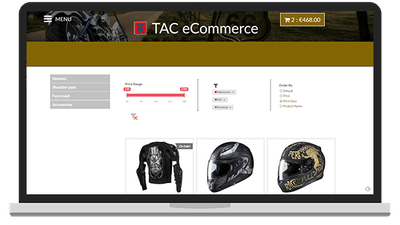 WEBSITE 'ECOMMERCE.TAKEAWAYCODE.COM' - E-commerce