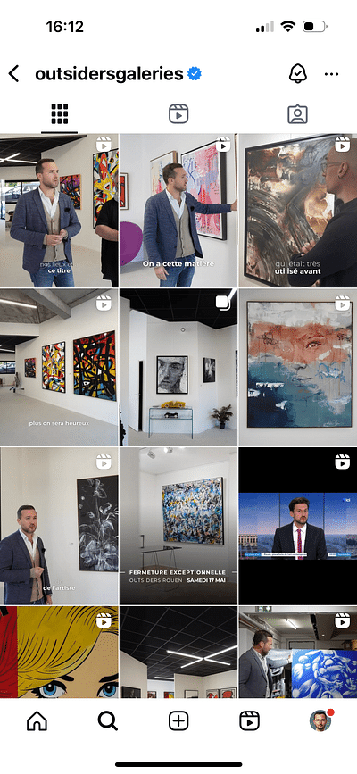 Gestion des réseaux sociaux d'une galerie d'art - Stratégie digitale