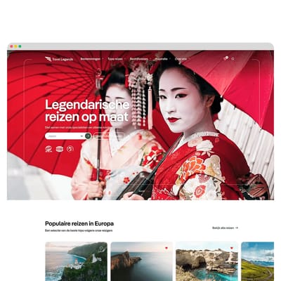 Travel Legends - Enterprise WordPress in de reisbranche - Website Creatie