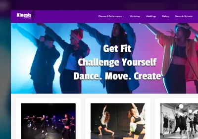 Kinesis Dance Studio - Webseitengestaltung