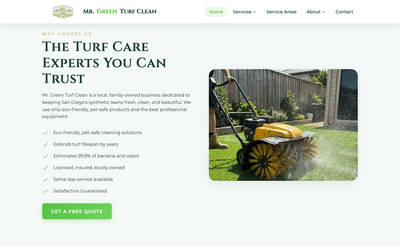 Mr Green Turf Clean - Référencement naturel