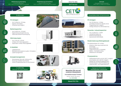 Printwerbung CET Technology GmbH – Doppelseite - Print