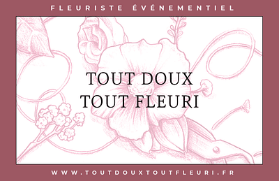 Carte de visite - Tout Doux Tout Fleuri - Diseño Gráfico