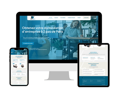 Site vitrine pour une société de domiciliation - Création de site internet