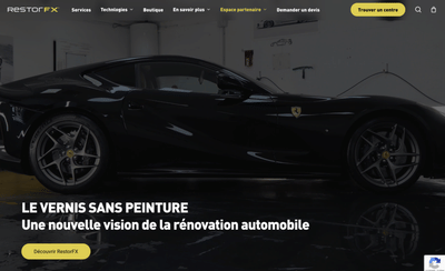 RestorFX – Développement plateforme web - Website Creation