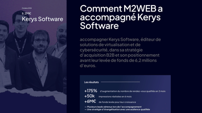 Comment nous avons accompagné Kerys Software jusqu'à la levée de 6.2M€ - Growth Marketing
