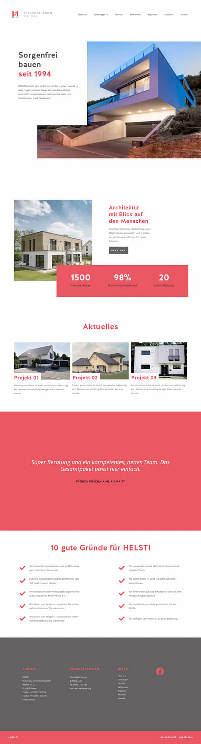 Helsti - WordPress / Elementor Website - Webseitengestaltung