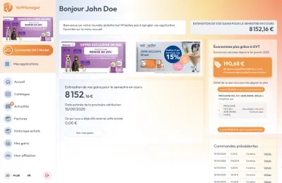 Plateforme métier GVT — centrale d'achat pour +500 vétérinaires - Software Ontwikkeling