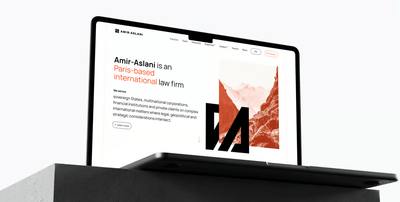 Branding, site Internet et supports de communication pour Amir-Aslani - Ergonomie (UX/UI)
