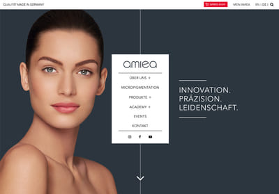 Webseitengestaltung & Webdesign – amiea - Markenbildung & Positionierung