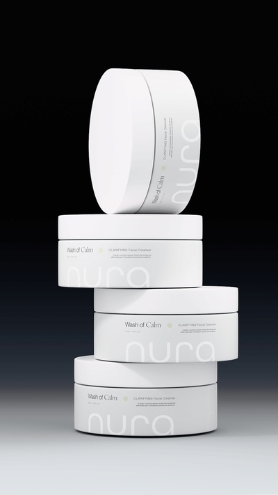 Nura | Skincare Brand Identity & 3D Renders - 3D