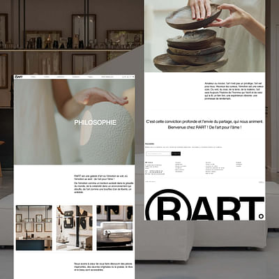 RART GALERIE – CRÉATION SITE E-COMMERCE SHOPIFY - E-commerce