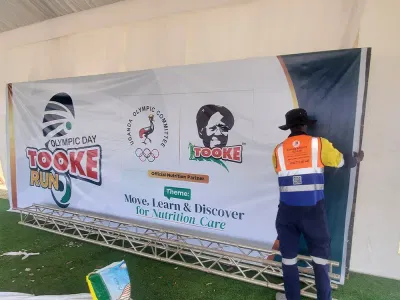 TOOKE Run Bushenyi 2026 — Event Branding, Apparel & Field Execution - Außenwerbung