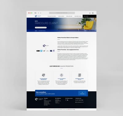 Création d'un site web sur-mesure - Promoteur immo - Création de site internet