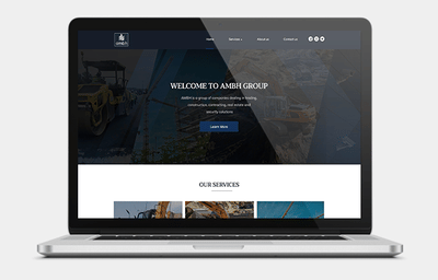 Website Development for AMBH Group - Design & graphisme