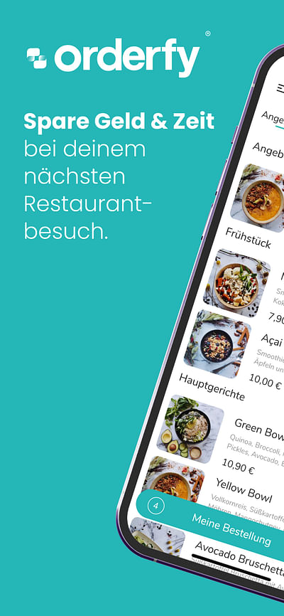 Orderfy - App-, und Webentwicklung - Mobile App