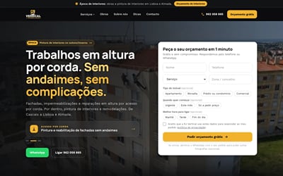 Rope access company in Lisbon: +46% organic clicks in 28 days - SEO