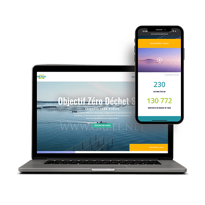 Objectif Zéro Déchet Sète - Webseitengestaltung