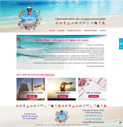 TamTam Travel - Website Creatie