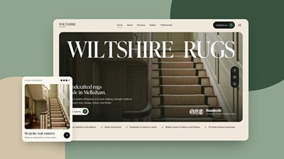 Wiltshire Rugs: brand and website for a Melksham rug workshop - Website Creation