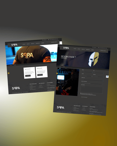 Site Vitrine -  SPPA Sécurité - Ergonomie (UX / UI)