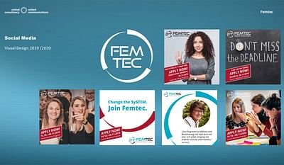 Marken-Relaunch für das Karrierenetzwerk Femtec - Social Media