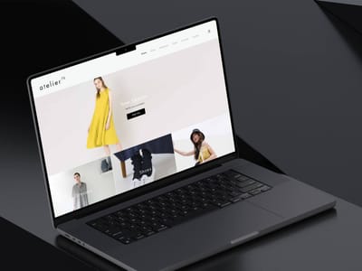 Ecommerce web design for Atelier 75 - Website Creation