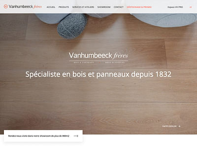 Vanhumbeeck Frères full rebranding - Publicité en ligne