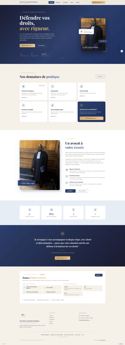 Maitre ekomodi avocat de droit des étrangers - Creación de Sitios Web
