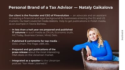 Personal Brand of the Tax Advisor - Relations publiques (RP)