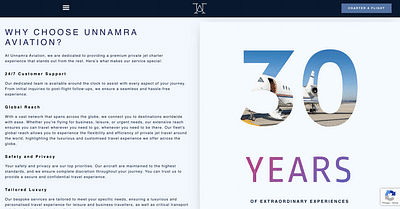 Website Design - Private Jet Charter - Création de site internet