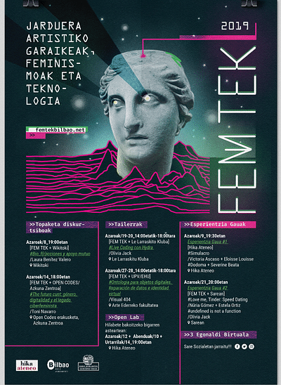 Poster para FEM TEK 2019 - Design & graphisme