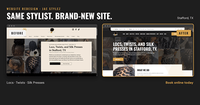 Website Redesign & Local SEO for Jae Stylez - Website Creatie