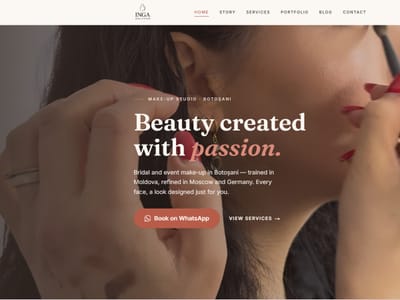Multilingual site and local SEO for a bridal make-up studio - Website Creatie
