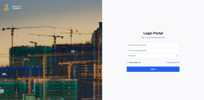 JK Construction Management System - Application web