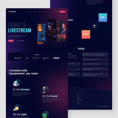 UI/UX Design for live streaming platform - Website Creatie