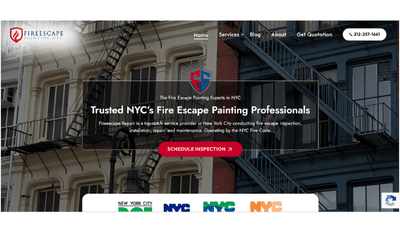 Fire Escape Painting Web Design - Création de site internet