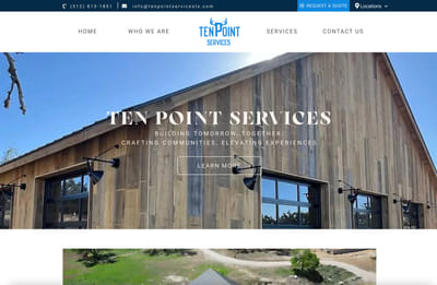 Ten Point Services Website - Unternehmenskommunikation