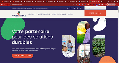 Muzingafrica solution - Webseitengestaltung