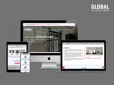 Global Elevators Website Design & Development - Webseitengestaltung