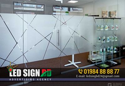 Office Thai Glass Frosted Sticker In Banani - Advertising