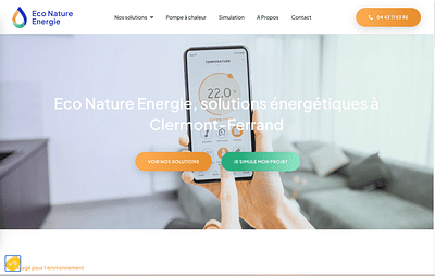 Éco Nature Énergie - Refonte du site web - Création de site internet