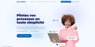 Refonte du site B2B Qualishare - SEO