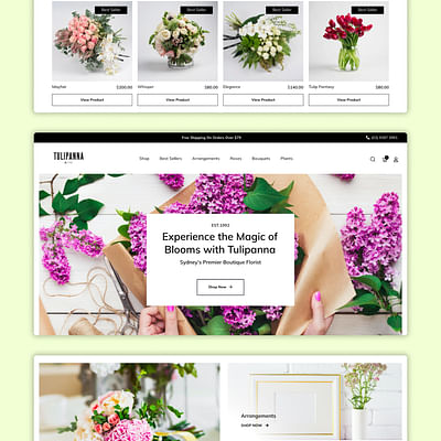 Tulipanna: Experience the Magic of Blooms - Website Creation