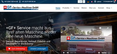 GF +Service+ Maschinen GmbH - Nottwil, Schweiz - E-commerce